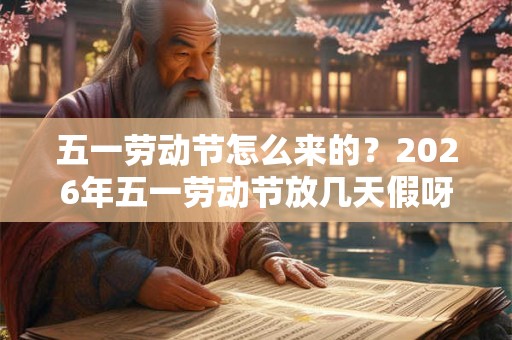 五一劳动节怎么来的？2026年五一劳动节放几天假呀？