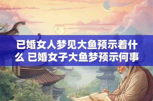 已婚女人梦见大鱼预示着什么 已婚女子大鱼梦预示何事