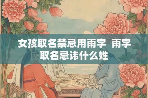 女孩取名禁忌用雨字 雨字取名忌讳什么姓 女孩取名禁忌用雨字 雨字取名忌讳什么姓