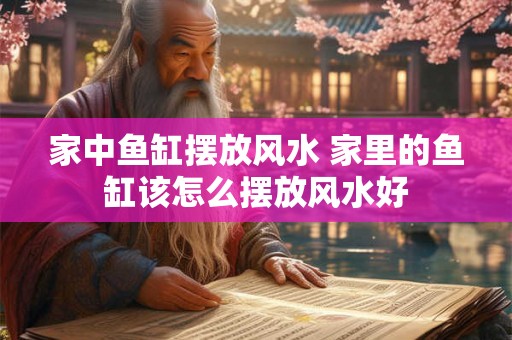 家中鱼缸摆放风水 家里的鱼缸该怎么摆放风水好