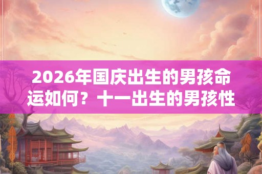 2026年国庆出生的男孩命运如何?十一出生的男孩性格怎么样? 2026年国庆出生的男孩命运如何?十一出生的男孩性格怎么样?