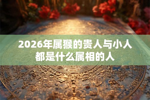 2026年属猴的贵人与小人都是什么属相的人