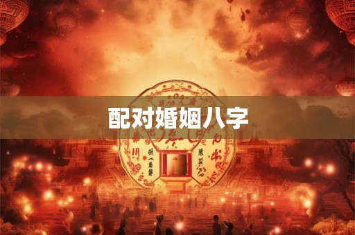 配对婚姻八字
