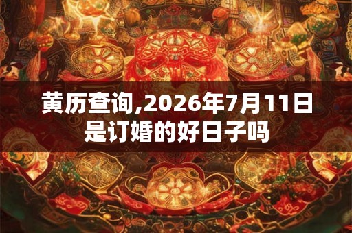 黄历查询,2026年7月11日是订婚的好日子吗