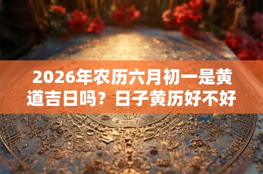 2026年农历六月初一是黄道吉日吗？日子黄历好不好？