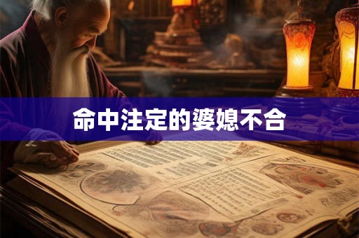 命中注定的婆媳不合