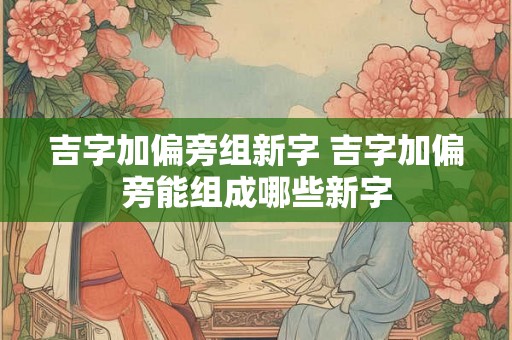 吉字加偏旁组新字 吉字加偏旁能组成哪些新字