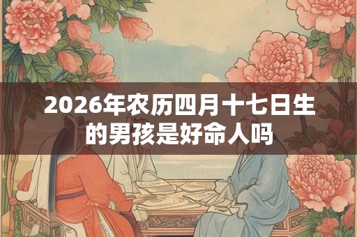 2026年农历四月十七日生的男孩是好命人吗