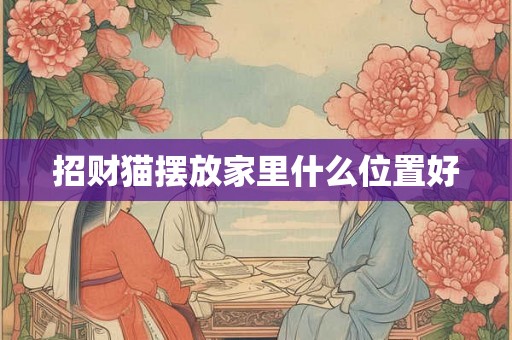 招财猫摆放家里什么位置好 招财猫摆放家里什么位置好