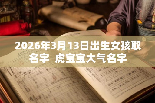 2026年3月13日出生女孩取名字  虎宝宝大气名字