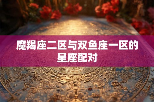 魔羯座二区与双鱼座一区的星座配对