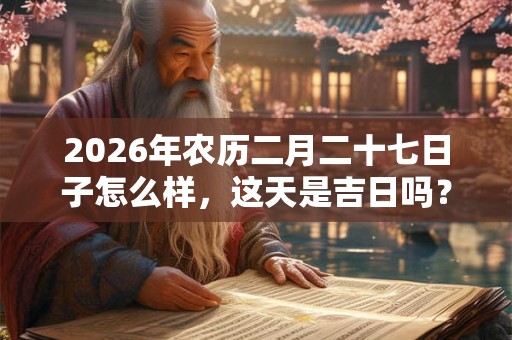 2026年农历二月二十七日子怎么样,这天是吉日吗? 2026年农历二月二十七日子怎么样,这天是吉日吗?