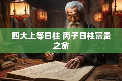 四大上等日柱 丙子日柱富贵之命