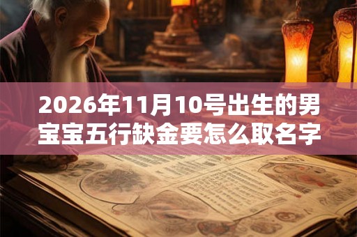 2026年11月10号出生的男宝宝五行缺金要怎么取名字