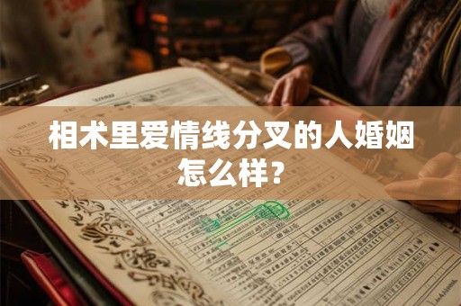相术里爱情线分叉的人婚姻怎么样？