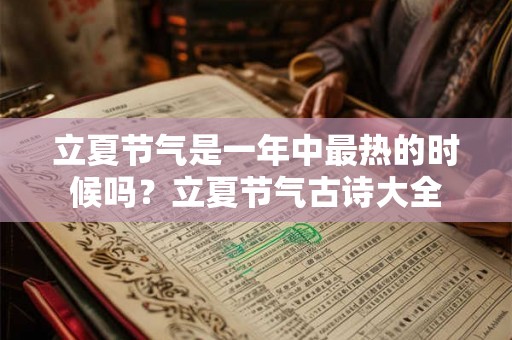 立夏节气是一年中最热的时候吗？立夏节气古诗大全