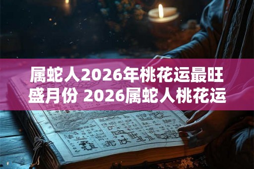 属蛇人2026年桃花运最旺盛月份 2026属蛇人桃花运高峰月份