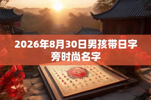 2026年8月30日男孩带日字旁时尚名字
