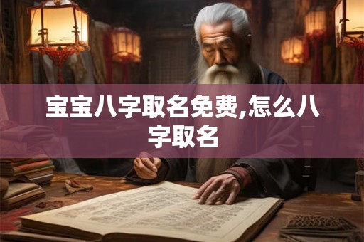 宝宝八字取名免费,怎么八字取名