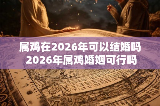 属鸡在2026年可以结婚吗 2026年属鸡婚姻可行吗
