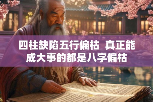 四柱缺陷五行偏枯  真正能成大事的都是八字偏枯