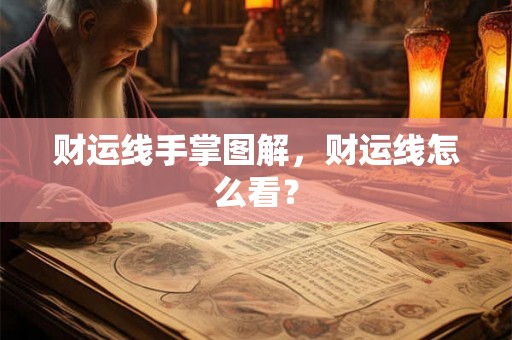 财运线手掌图解，财运线怎么看？