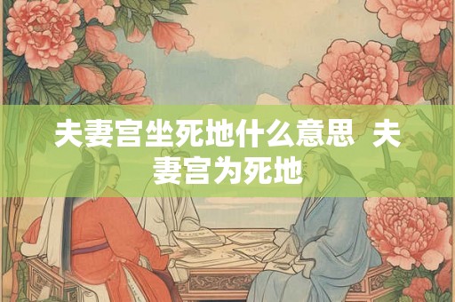夫妻宫坐死地什么意思  夫妻宫为死地