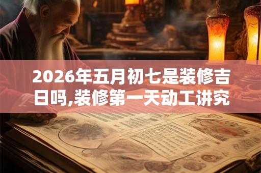 2026年五月初七是装修吉日吗,装修第一天动工讲究