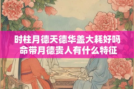 时柱月德天德华盖大耗好吗 命带月德贵人有什么特征