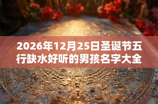 2026年12月25日圣诞节五行缺水好听的男孩名字大全
