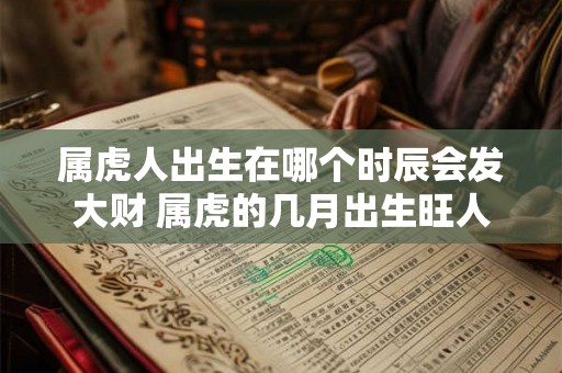 属虎人出生在哪个时辰会发大财 属虎的几月出生旺人旺己