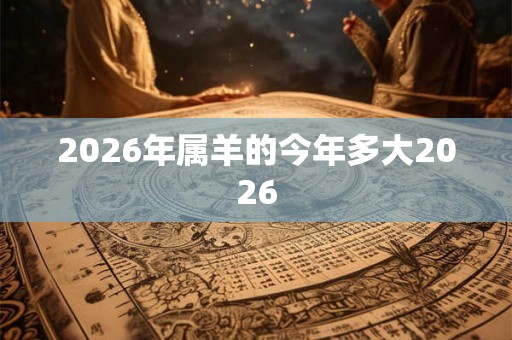 2026年属羊的今年多大2026