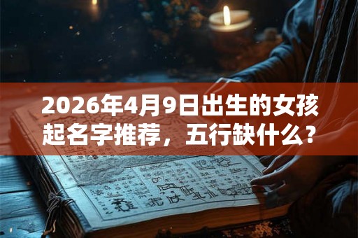 2026年4月9日出生的女孩起名字推荐，五行缺什么？
