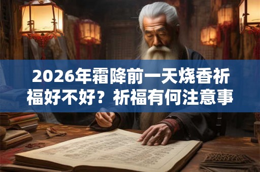 2026年霜降前一天烧香祈福好不好？祈福有何注意事项？