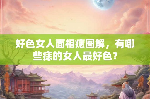 好色女人面相痣图解，有哪些痣的女人最好色？