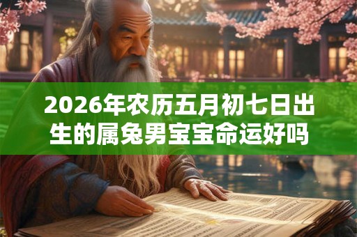 2026年农历五月初七日出生的属兔男宝宝命运好吗 2026年农历五月初七日出生的属兔男宝宝命运好吗