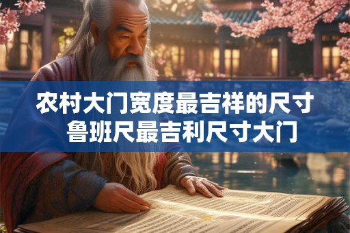 农村大门宽度最吉祥的尺寸  鲁班尺最吉利尺寸大门