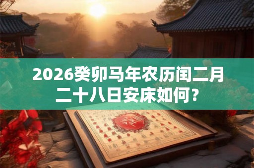 2026癸卯马年农历闰二月二十八日安床如何？