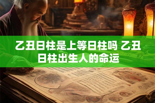 乙丑日柱是上等日柱吗 乙丑日柱出生人的命运