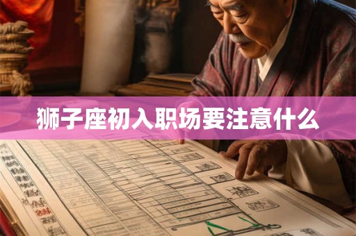 狮子座初入职场要注意什么 狮子座初入职场要注意什么
