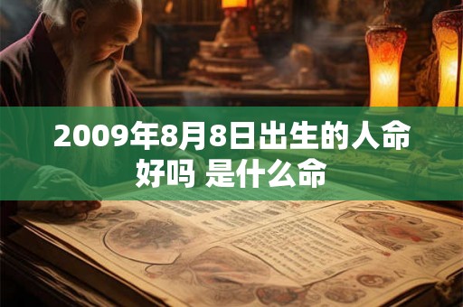 2009年8月8日出生的人命好吗 是什么命
