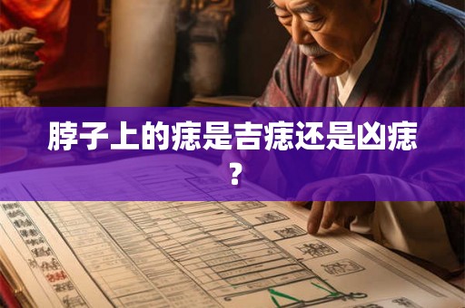 脖子上的痣是吉痣还是凶痣？
