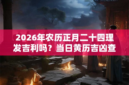2026年农历正月二十四理发吉利吗？当日黄历吉凶查询
