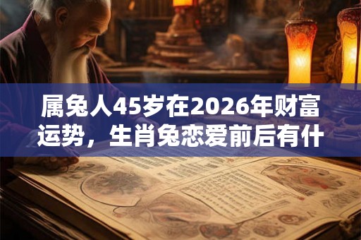 属兔人45岁在2026年财富运势，生肖兔恋爱前后有什么区别