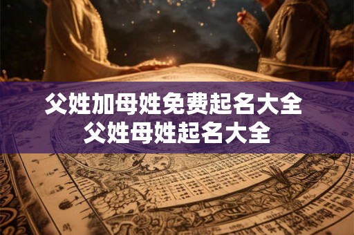 父姓加母姓免费起名大全 父姓母姓起名大全