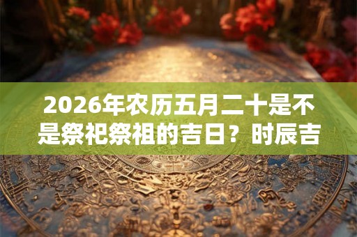 2026年农历五月二十是不是祭祀祭祖的吉日？时辰吉凶解析