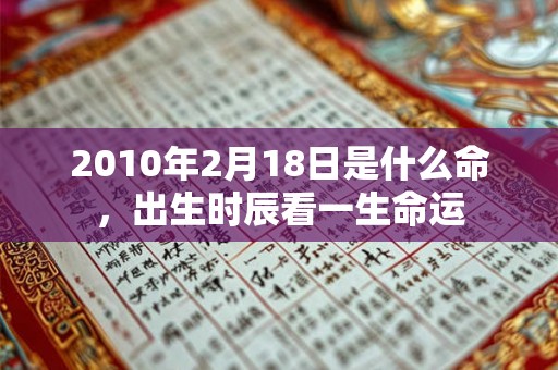 2010年2月18日是什么命，出生时辰看一生命运