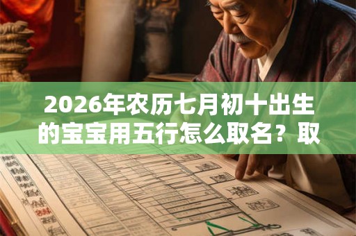 2026年农历七月初十出生的宝宝用五行怎么取名？取名有什么讲究？