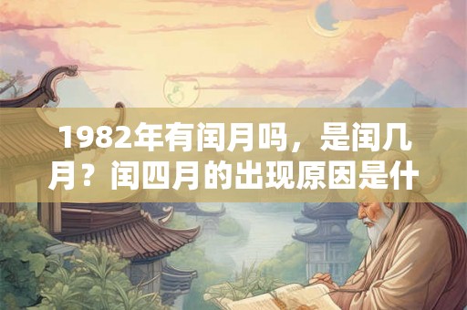 1982年有闰月吗，是闰几月？闰四月的出现原因是什么？