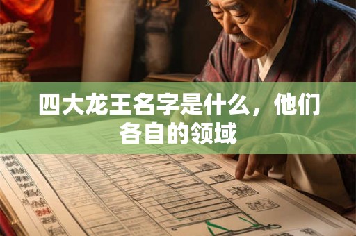 四大龙王名字是什么，他们各自的领域